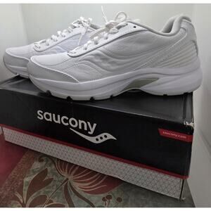 Saucony Omni Walker White Leather Shoes Womens Size 8.5 New In Box